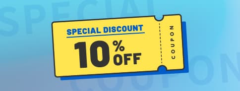 10％オフクーポンの画像