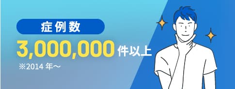 症例数300万件以上※2014年〜
